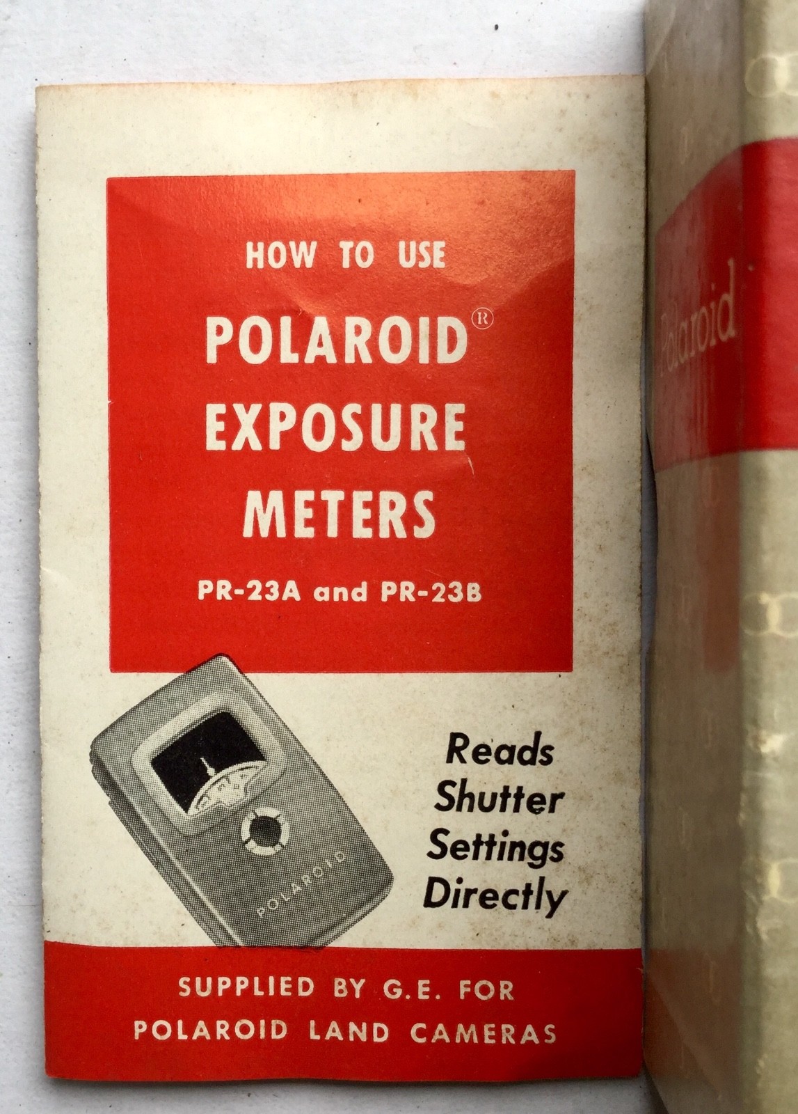 Polaroid Exposure Meter PR-23B In Box With Instructions Untested