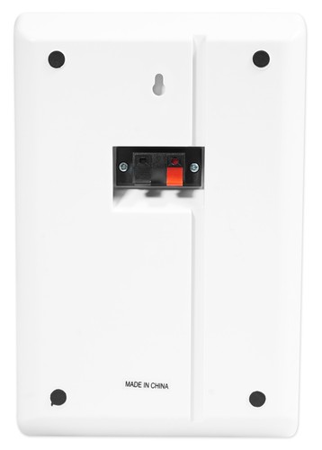 2) Rockville RockSlim White Front+Rear Surround Sound Home Theatre Wall Speakers