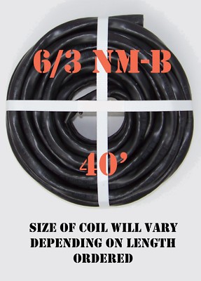 6/3 NM-B x 40' Southwire ''Romex '' Electrical Cable