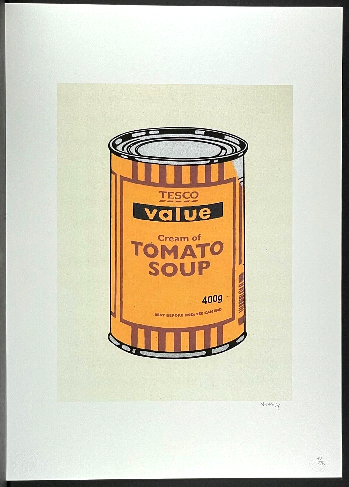 BANKSY * Tesco Value Soup Can * 70x50 cm * Lithografie