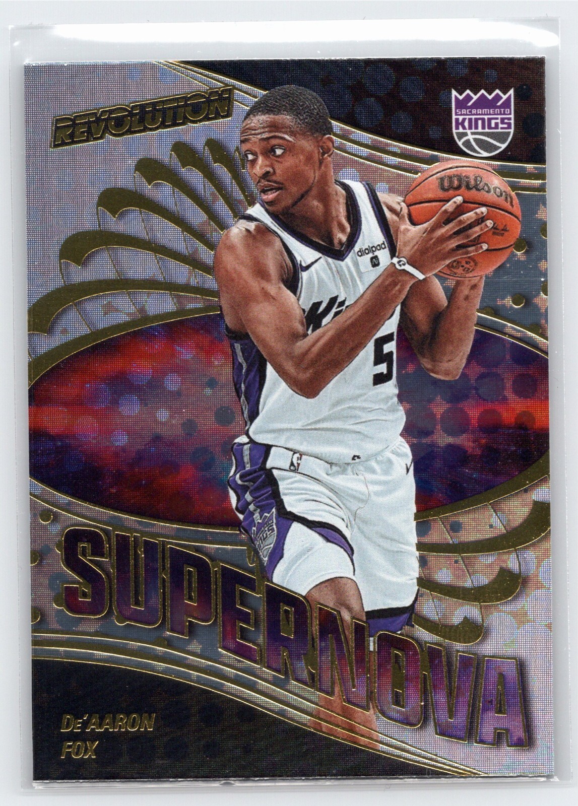 PANINI NBAカード REVOLUTION DE&#39;AARON FOX KINGS #RA-FOX 送料無料 中古 IT2 De'Aaron Fox Autograph - 2022-23 Revolution Basketball #A