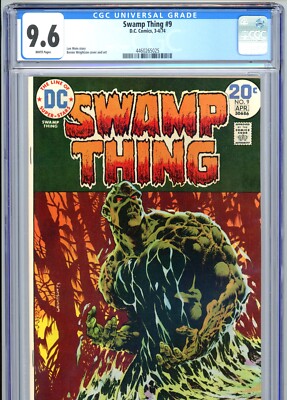 Swamp Thing #9 CGC 9.6 White Pages Wrightson Cover & Art DC Comics 1974