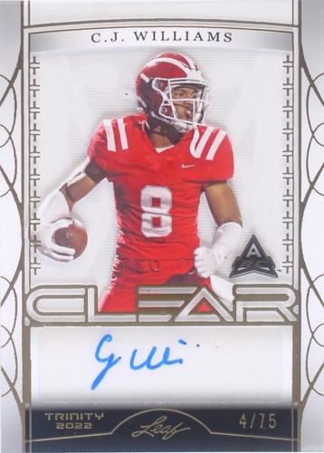 2022 Leaf Trinity C.J. Williams #CA-CJW