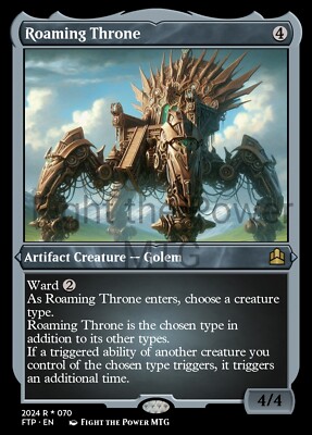 MTG Roaming Throne Style Card For EDH and Playtest