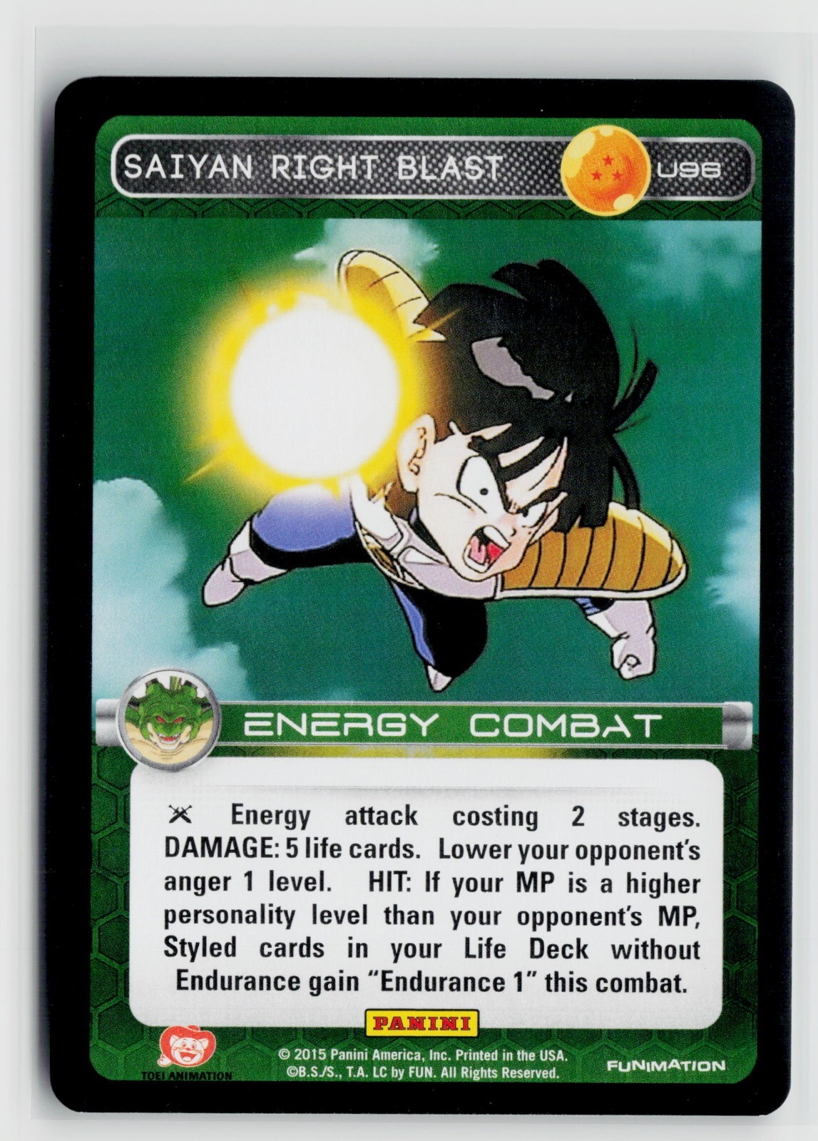ドラゴンボールZ THE SUPER SAIYANSカード DBZ Dragon Ball Z TCG Card Panini Evolution S171 Saiyan