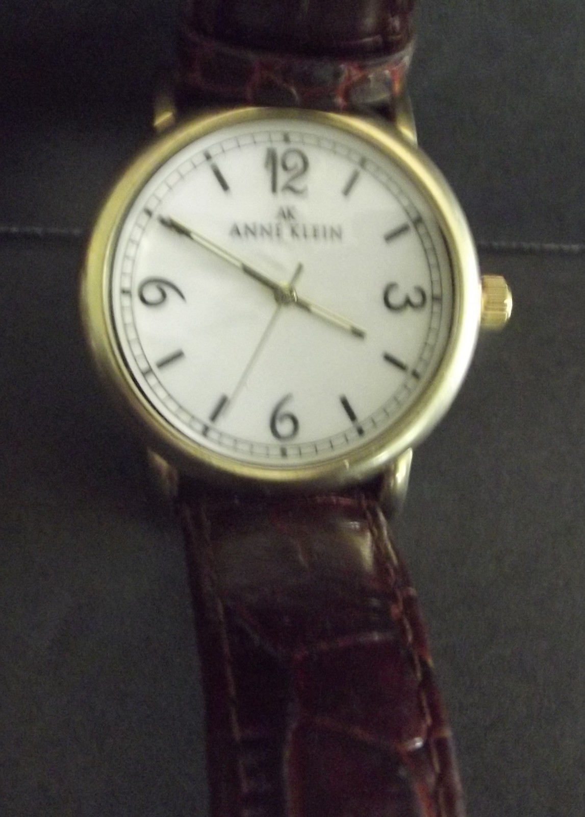 Anne Klein Women's Watch For Parts Model V121E Leather Band