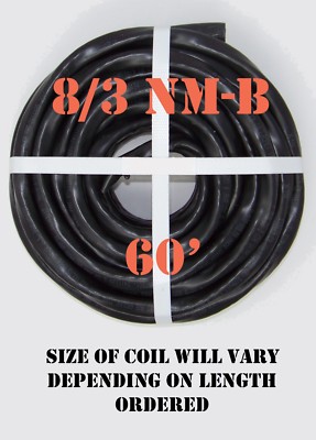 8/3 NM-B x 60' Southwire ''Romex '' Electrical Cable