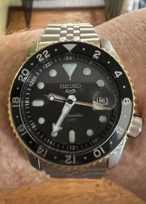 New Seiko 5 Five Sports SSK021 SKX GMT Automatic Watch 100m