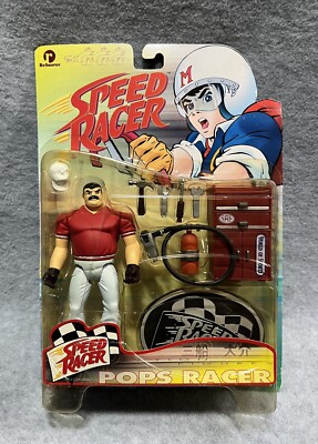 NEW Vtg SPEED RACER Series POPS RACER Action Figure 1999 ReSaurus Tool Box Tools