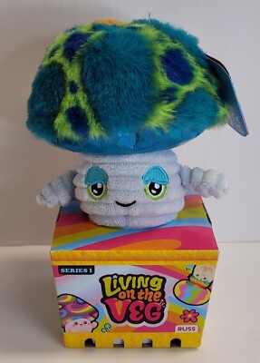 Russ Living On The Veg Series 1 Jeremy #5 Mushroom Plush Toy Brand New