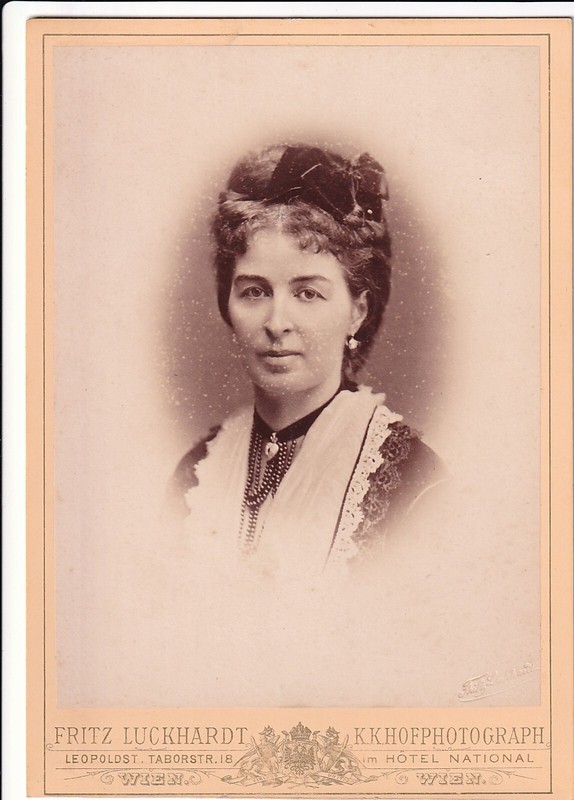 Photo Cdv Cabinet Card GrÃ¤Fin Eleonore Hoyos Paar 1875 Fritz Luckhardt Wien