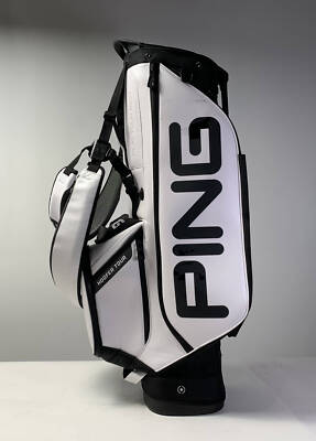 Ping Hoofer Tour Stand Bag White Black 5-Way Divide Dual