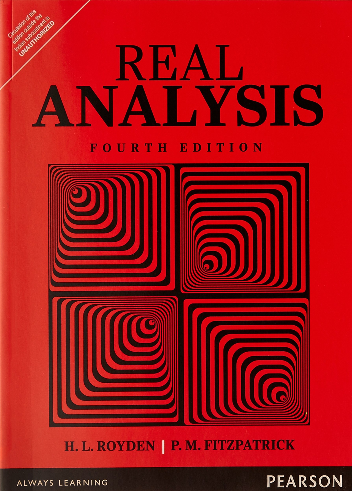 FAST SHIP Real Analysis 4th Edition By Patrick Fitzpatrick