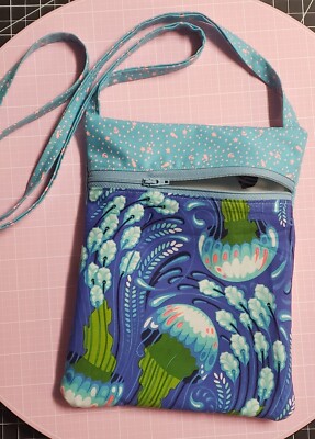 Handmade Runaround Bag-Tula Pink Zuma-Fabric is a rare out of print collection