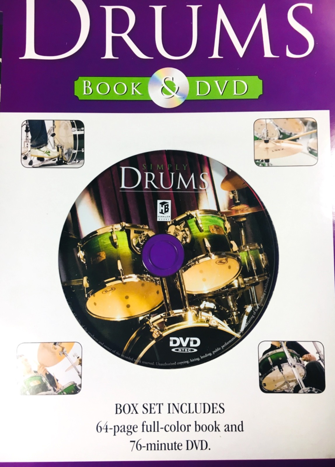Simply Drums 64 Page Book & 76 Minute DVD Over 100 Drumming Exercises Skews