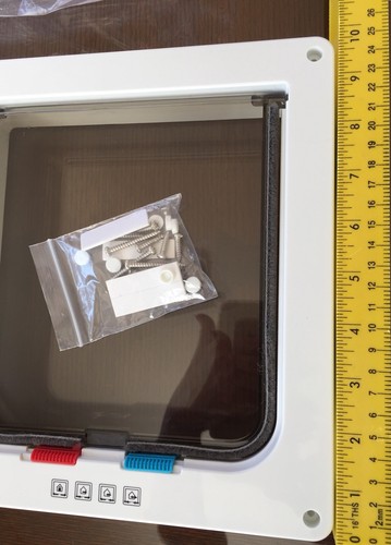 PET DOOR~Pet Door Flap Is 7 1/2” X 7 1/4”