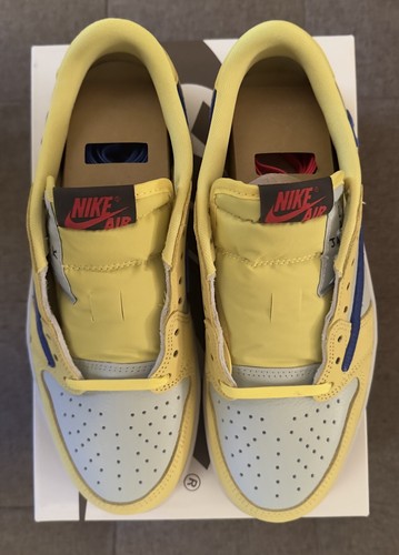 Pre-owned Nike Deadstock  Jordan 1 Retro Low Og Sp Travis Scott Canary Size 9w Ds In Yellow
