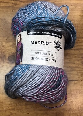 Loops And Threads Madrid Yarn MD-03 Berry Cream 350 Yards (lot 196)