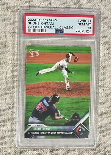 2023 TOPPS NOW WBC71 SHOHEI OHTANI TEAM JAPAN PSA 10 GEM