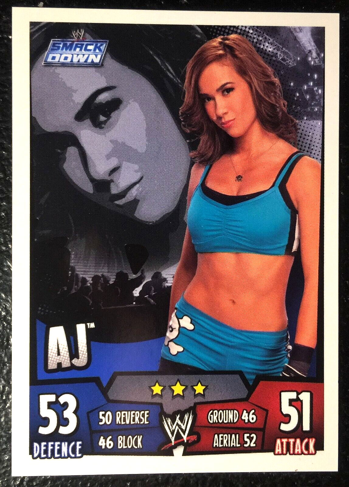 2011 Topps Slam Attax Rumble - AJ Lee RC Rookie Card - HTF