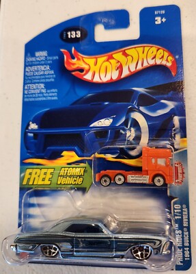 Hot Wheels 2003 1964 Buick Riviera Free Atomix Micro Big Rig Semi Truck Vehicle!