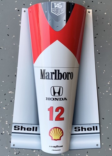 WOW!!!FORMULA 1 F1 Mclaren Honda sign Ayrton Senna Race Car nose Style Mp4