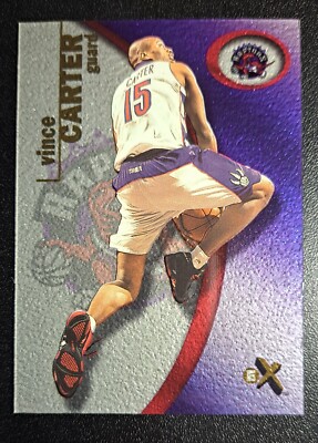 VINCE CARTER 2000-01 Fleer E-X #87 Toronto Raptors HOF