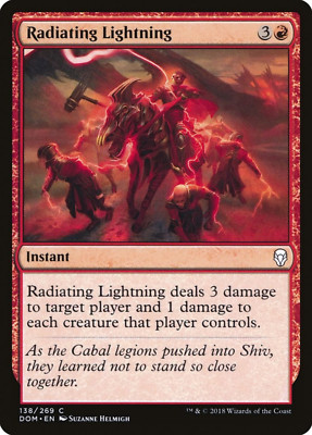 2018 MTG RADIATING LIGHTNING - INSTANT - Magic the Gathering card
