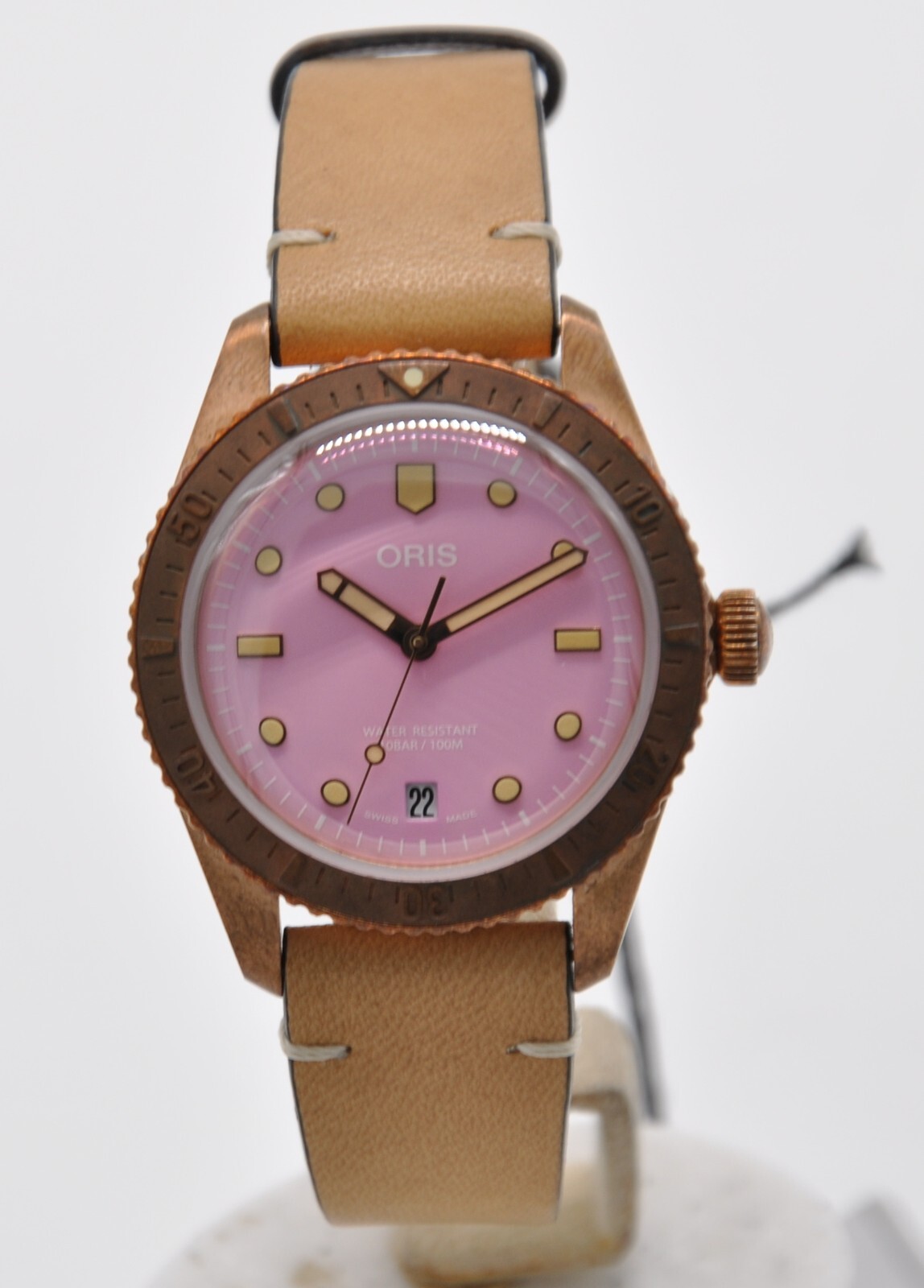 Oris Divers Sixty Five 65 Bronze Pink Cotton Candy 38mm Auto 733 7771 3158 eBay