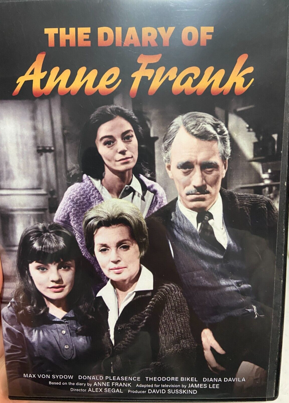 The Diary Of Anne Frank region 1 DVD (1967 Max Von Sydow