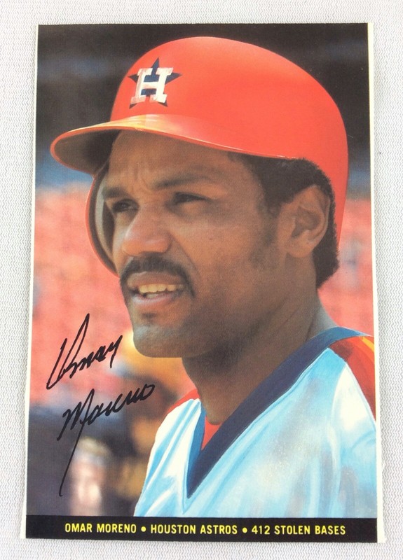 1983 Topps Baseball Foldout CardOmar Moreno, Astros & Julio Cruz
