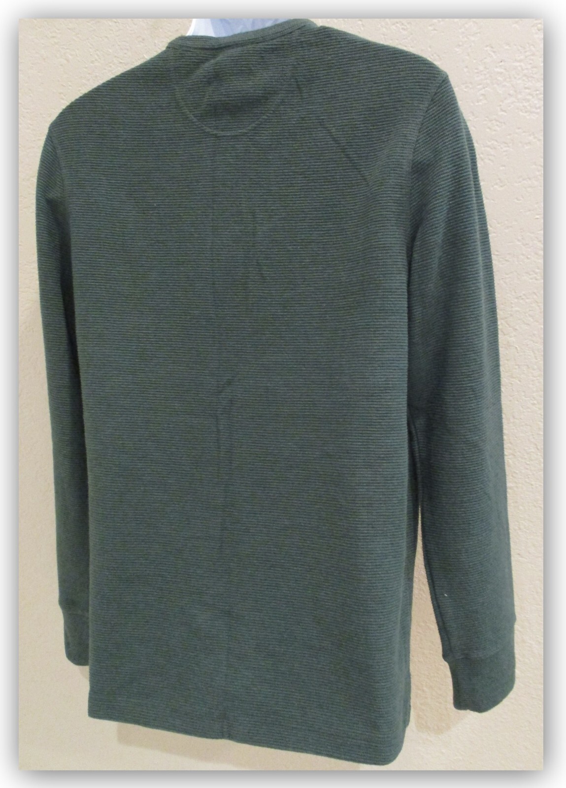 Long Sleeve Textured 4 Button HENLEY Shirts Goodfellow Tan / Brown / Green