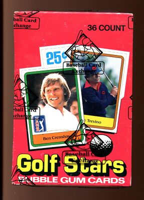 1981 Donruss Golf Unopened Wax Box BBCE Sealed