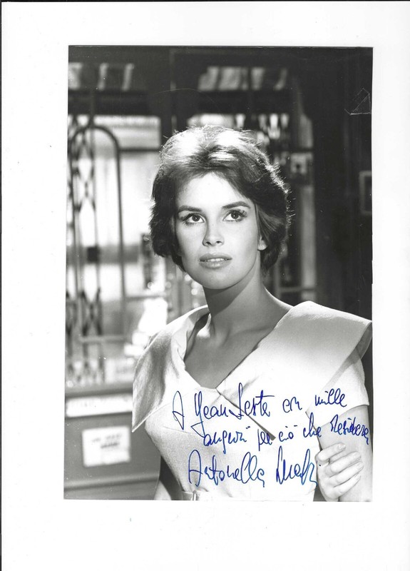 Autographe Original D'Antonella Lualdi Sur Photo