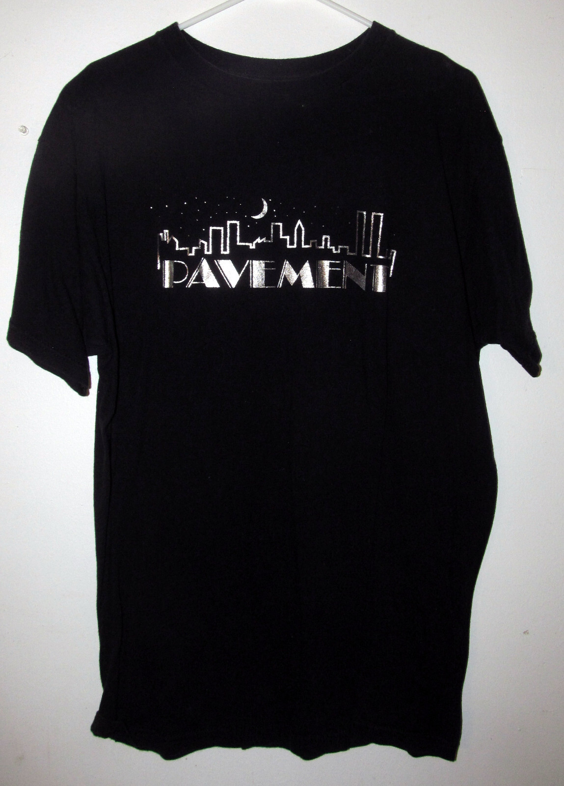 Vintage PAVEMENT 90s Indie Rock Skyline Shirt Black XL