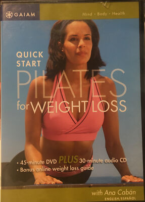 Quick Start Pilates for Weight Loss (DVD, 2005, 2-Disc Set, DVD+CD)