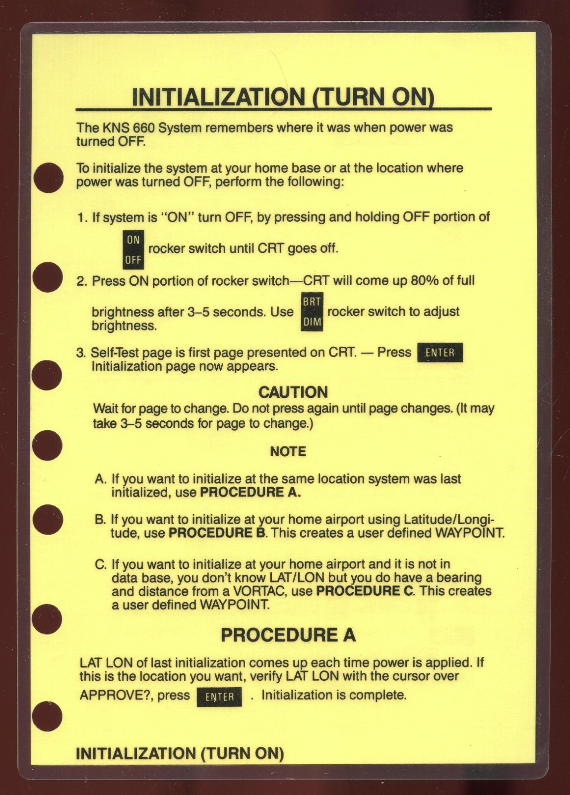 PILOT'S GUIDE TO KNS 660 NAV MANAGEMENT SYSTEM - SIMPLIFIED OPERATING INSTRUCTIO