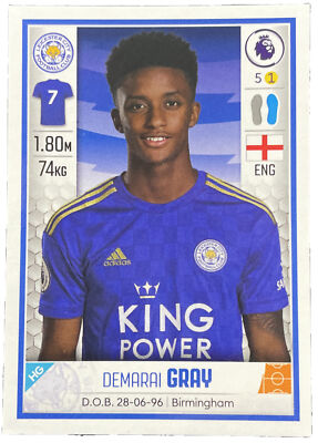 Panini Premier League 2020 - # 266 - DEMARAI GRAY - Leicester City