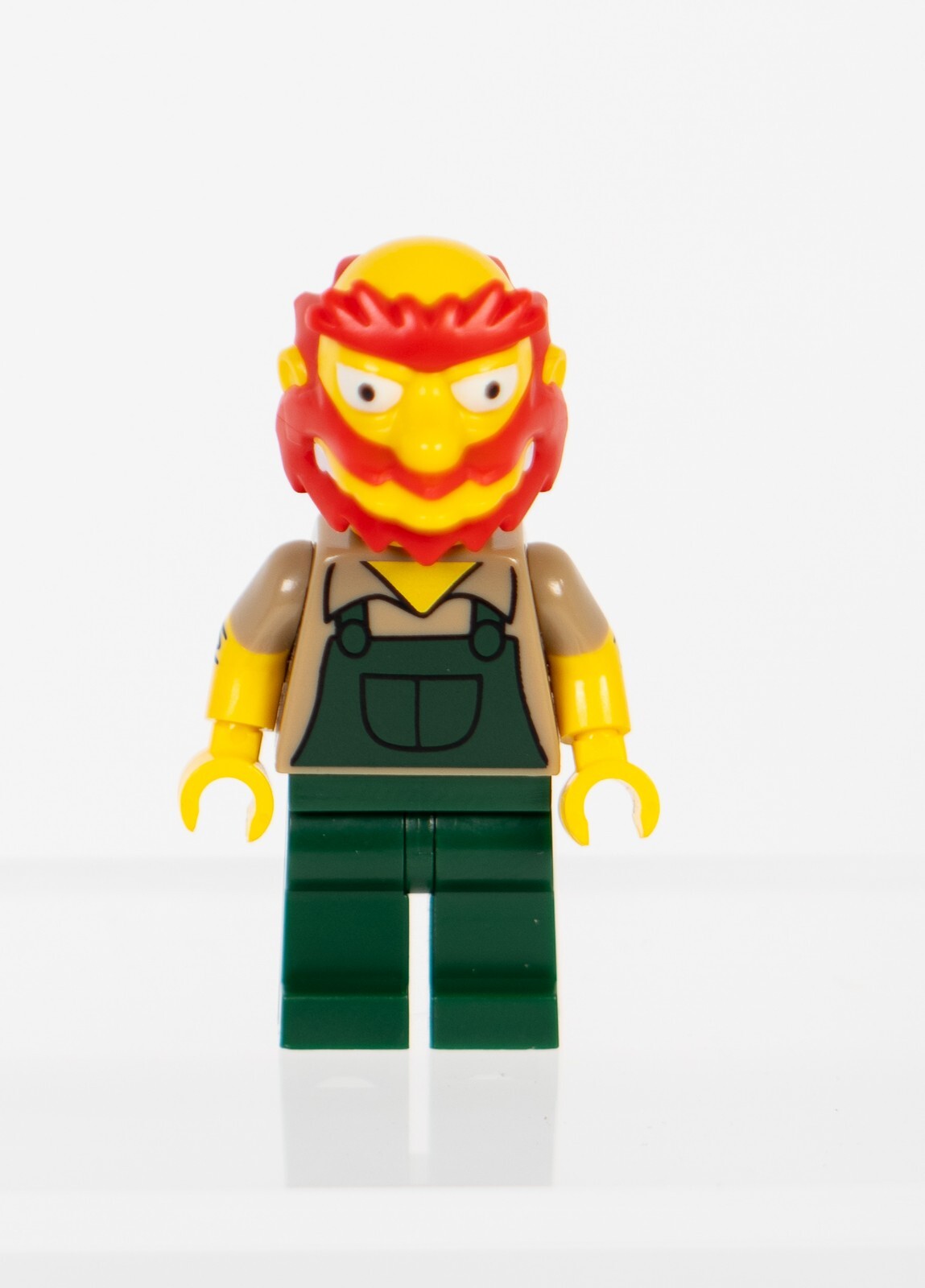 LEGO The Simpsons Groundskeeper Willie Minifigure. Used Fast Shipping