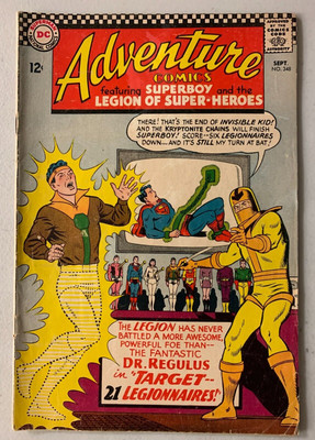 Adventure Comics #348 DC 1st Series (4.5) Invisible Kid becomes leader (1966)