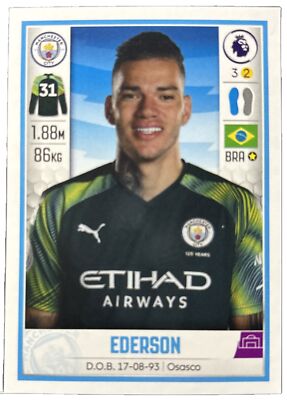 Panini Premier League 2020 - # 349 - EDERSON - Manchester City 