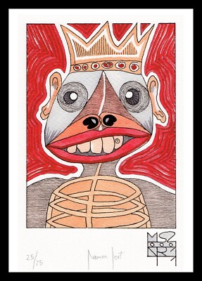 cartel print #239 Besugopollo lerdo de Ramon Sort A4 pop art, street art banksy 