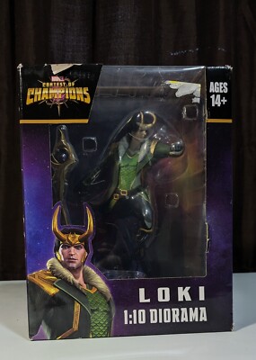 Unopened Marvel Gamer Verse Loki Contest Of Champions 1:10 Diorama Statue PCS