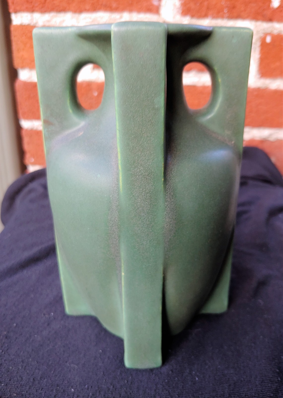 Teco Pottery vase. Rare form, # 435A