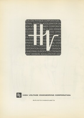 1968 HIGH VOLTAGE ENGINEERING CORPORATION - Burlington, Vermont vintage print ad