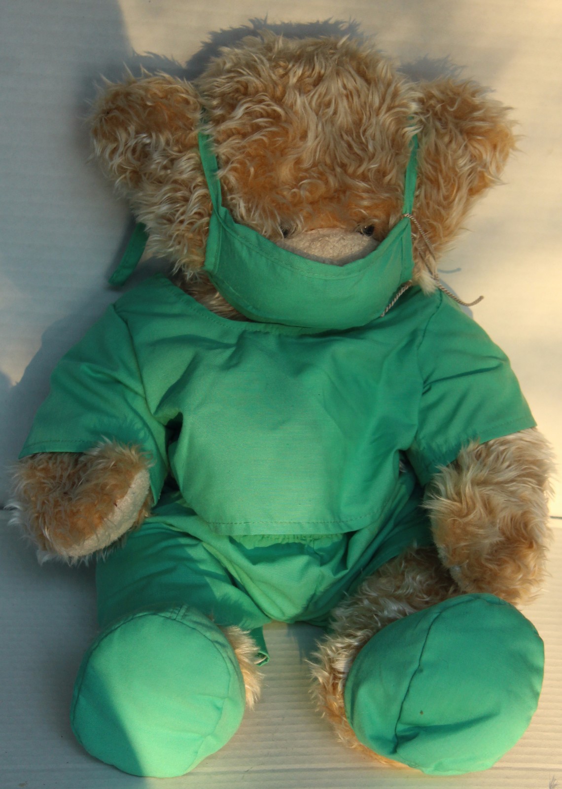 Teddy Build A Bear Hug ER Doctor Surgeon Nurse Hospital Scrub Green Sick Patient