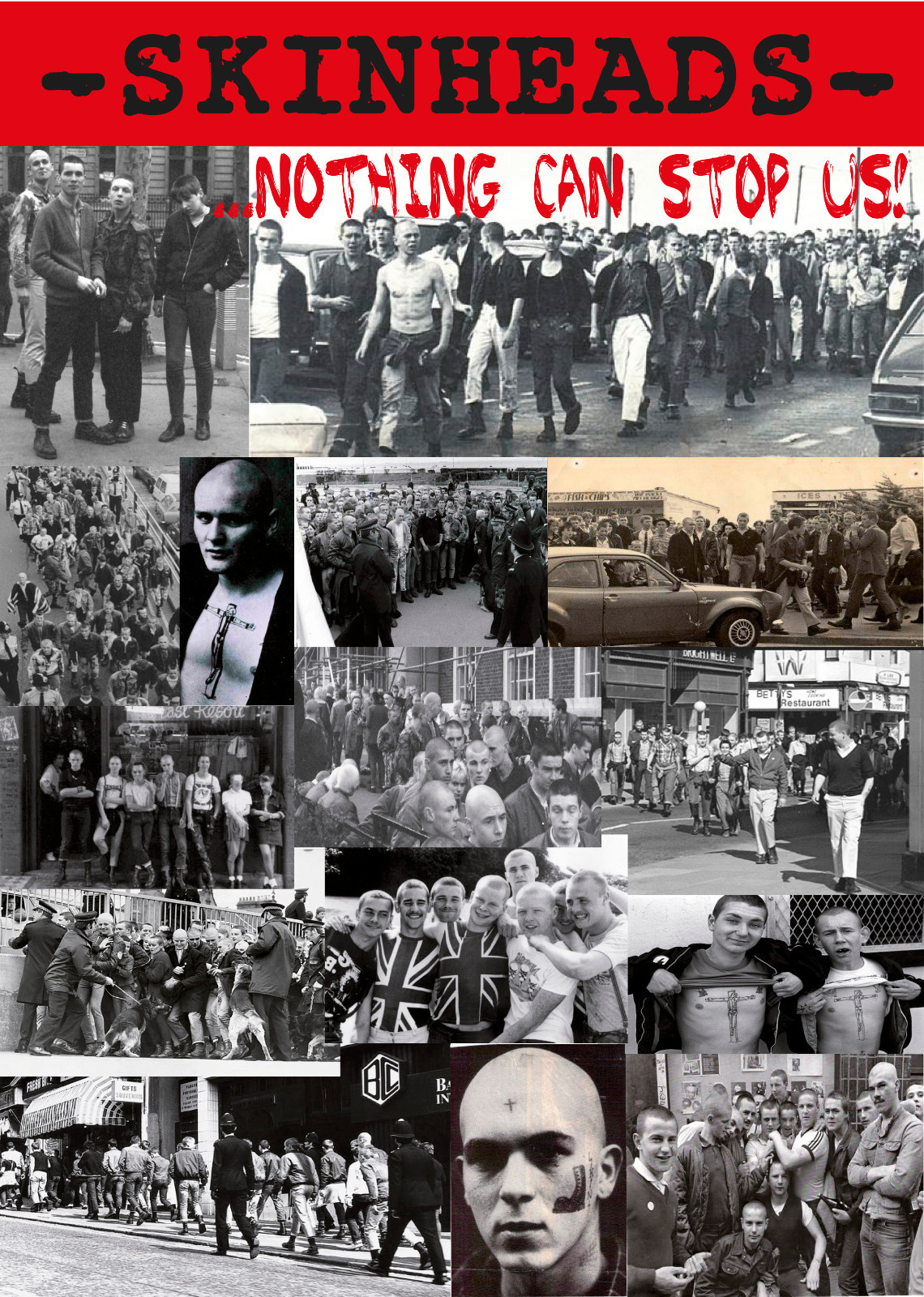 SKINHEADS POSTER DIN A3/SET/SKIN/HOOL/PUNK/WAY OF LIFE/Oi