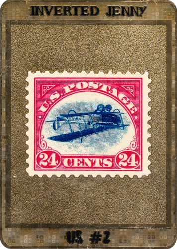 Stamp Plak - Inverted Jenny - US #2 - SCOTT C3A