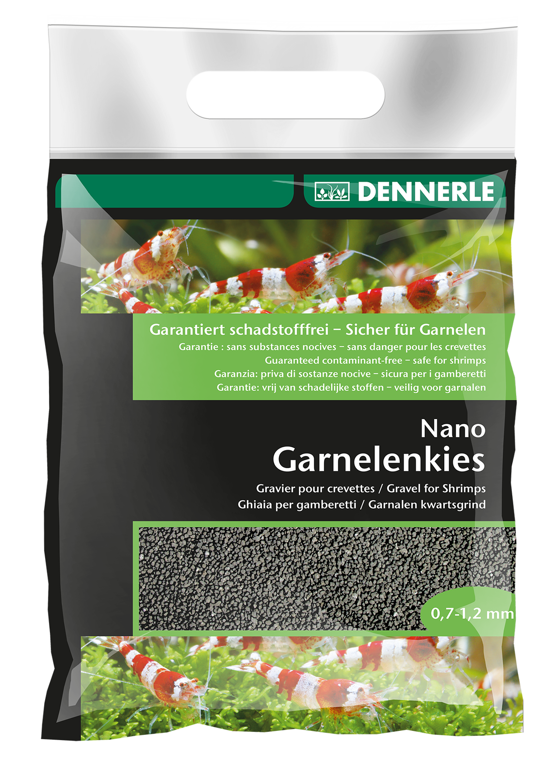 Dennerle Nano Garnelenkies Sulawesi Schwarz Aquarienkies schadstofffrei 2kg
