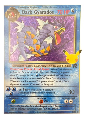 Year 1995 Pokémon Card Dark Gyarados | eBay